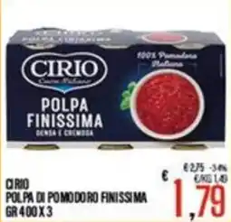 Supermercati EffePiù Polpa di pomodoro finissima Cirio offerta
