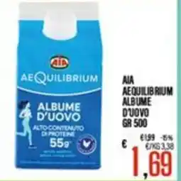 Supermercati EffePiù AIA AEQUILIBRIUM ALBUME D'UOVO offerta
