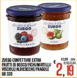 Supermercati EffePiù Zuegg confette extra frutti di bosco offerta