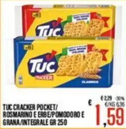 Supermercati EffePiù Tuc cracker pocket offerta