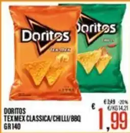 Supermercati EffePiù Doritos Tex Mex Classica/Chilli/Bbq offerta