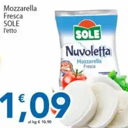 Sidis Mozzarella Fresca SOLE offerta
