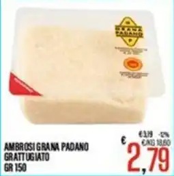 Supermercati EffePiù Ambrosi Grana Padano Grattugiato offerta