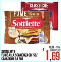 Supermercati EffePiù Sottilette Fumé alla scamorza offerta