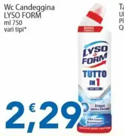 Sidis Wc Candeggina LYSO FORM offerta
