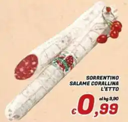 Idromarket Salame corallina Sorrentino offerta