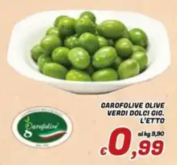 Idromarket Carofolive olive verdi dolci gio. offerta