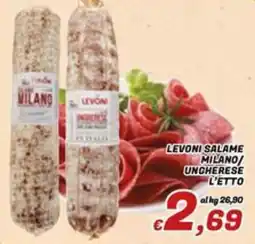 Idromarket Levoni salame milano ungherese offerta