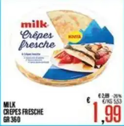 Supermercati EffePiù Milk Crêpes fresche offerta