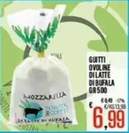 Supermercati EffePiù Mozzarella di bufala Guitti offerta