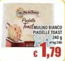Top Supermercati Pindelle Toast Mulino Bianco offerta