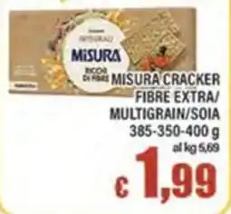 Top Supermercati Misura cracker fibre extra/multigrain/soia offerta