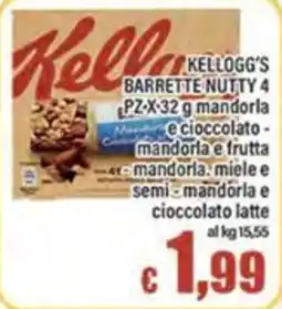 Top Supermercati Kellogg's barrette nutty offerta
