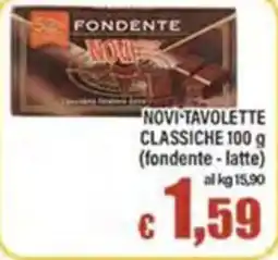 Top Supermercati Novi-tavolette classiche fondente - latte offerta