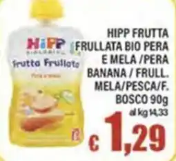 Top Supermercati Hipp frutta frullata bio pera e mela offerta