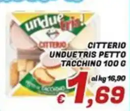 Idromarket Citterio unduetris petto tacchino offerta