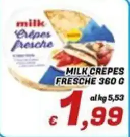 Idromarket Milk Crêpes fresche offerta