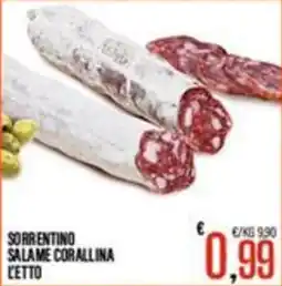 Supermercati EffePiù Sorrentino salame corallina offerta