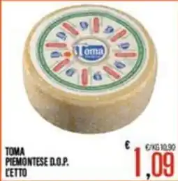 Supermercati EffePiù Toma Piemontese D.O.P. offerta
