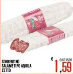 Supermercati EffePiù Sorrentino salame tipo aquila offerta