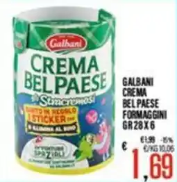 Supermercati EffePiù Galbani crema bel paese formaggini offerta