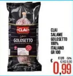 Supermercati EffePiù Clai salame golosetto offerta