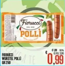 Supermercati EffePiù Fiorucci polli wurstel offerta