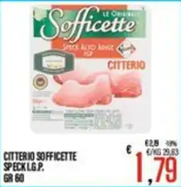 Supermercati EffePiù Citterio Sofficette Speck L.G.P. offerta