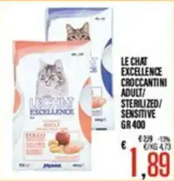 Supermercati EffePiù Le Chat Excellence Croccantini Adult/ Sterilized/ Sensitive offerta