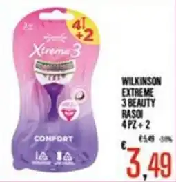 Supermercati EffePiù Wilkinson Extreme 3 Beauty Rasoi offerta