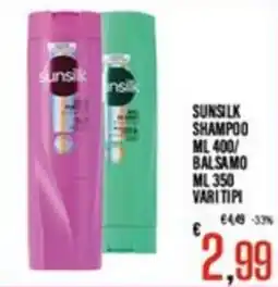 Supermercati EffePiù Sunsilk shampoo offerta