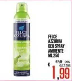 Supermercati EffePiù Felce Azzurra deo spray ambiente offerta