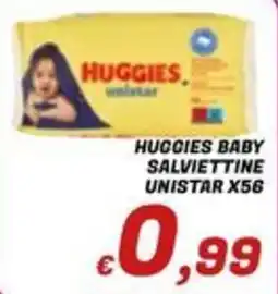 Idromarket Huggies baby salviettine unistar offerta
