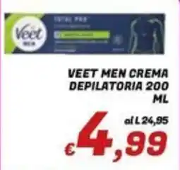 Idromarket Veet Men crema depilatoria offerta