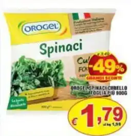 Sacoph Orogel Spinaci Cubello offerta
