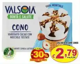 Sacoph Valsòia cono variegato cacao con nocciole tostate offerta