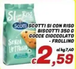 Idromarket Scotti biscotti con riso offerta