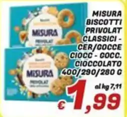 Idromarket Misura biscotti privolat offerta