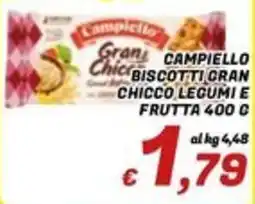 Idromarket Campiello biscotti gran chicco legumi e frutta offerta