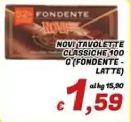 Idromarket Novi Tavolette Classiche Fondente offerta