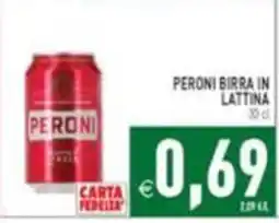 Iperfamily Peroni birra in lattina offerta