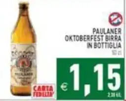 Iperfamily Paulaner Oktoberfest birra in bottiglia offerta