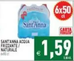 Iperfamily Sant'Anna acqua frizzante / naturale offerta