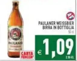 Iperfamily Paulaner Weissbier birra in bottiglia offerta