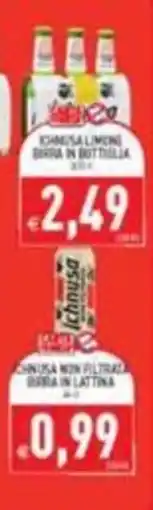 Iperfamily Ichnusa limone birra in bottiglia offerta