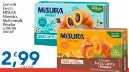 Sidis Cornetti Farciti MISURA Fibrextra, Multicereali, Privolat offerta