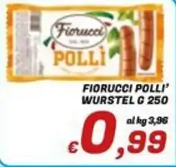 Idromarket Fiorucci Polli' wurstel offerta