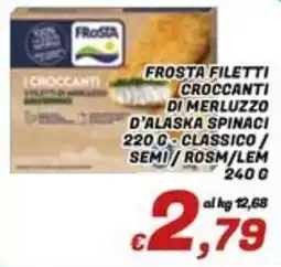 Idromarket Frosta filetti croccanti di merluzzo offerta