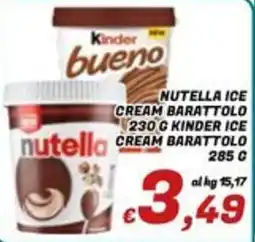 Idromarket Nutella ice cream barattolo offerta