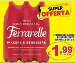 Sacoph Ferrarelle acqua effervescente naturale offerta
